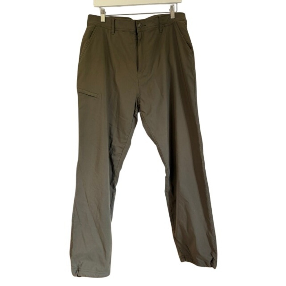 Gerry Mens Venture Technical Hiking Pants Olive Green Thermal Lined 36x30